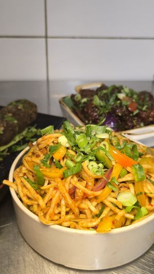 Shezwan Noodles at DosaHut in Dusseldorf