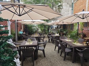 Garden patio at The Wellness Patio in Puerto Vallarta