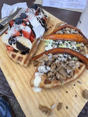 Combo waffle  at The Wellness Patio in Puerto Vallarta