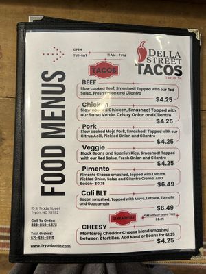 Tacos  at Della Street Tacos in Tryon