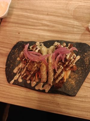 Bao buns — highly recommend! at Namu in Bogota