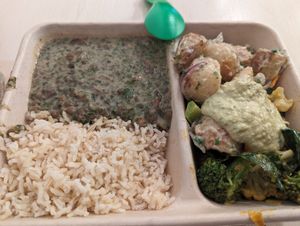 Large French lentils and two salads at Revive Cafe - Wyndham St in Auckland