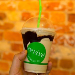 Peanut Butter Smoothie!!  at Revive Cafe - Wyndham St in Auckland