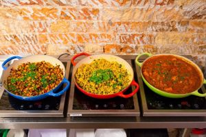 Hot Vegetarian Breakfast at Revive Cafe - Wyndham St in Auckland