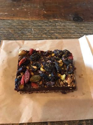 Raw Cacao Slice! at Revive Cafe - Wyndham St in Auckland