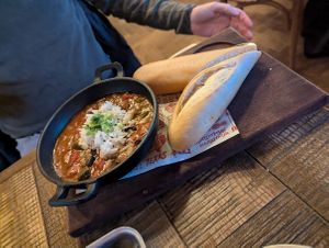 Okra gumbo at Hickory's Smokehouse Sheffield in England