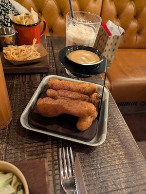 Vegan frickles at Hickory's Smokehouse Sheffield in England