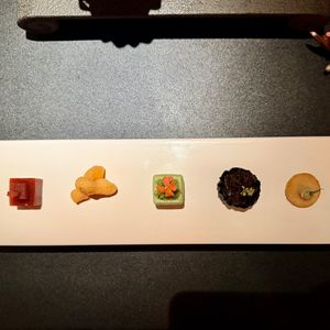 Five-flavor plate   at BODAI Vegetarian NYC in New York City