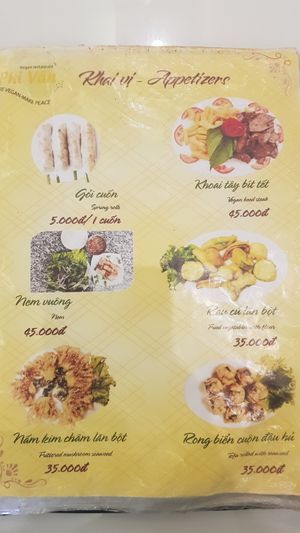 Menu 1/18 at Phi Van in Thuan An