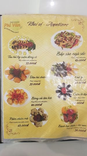 Menu 3/18 at Phi Van in Thuan An
