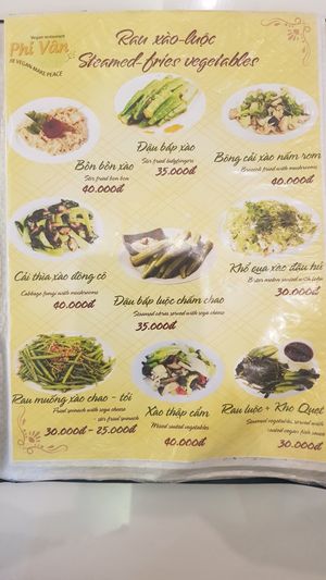 Menu 13/18 at Phi Van in Thuan An