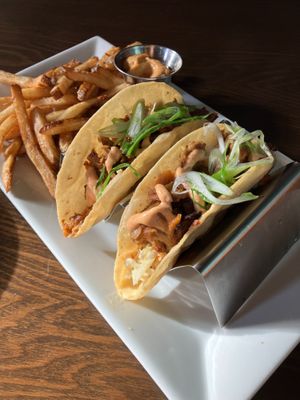 Shredded Burnt End Tacos at Dreamstate Cafe in Minneapolis