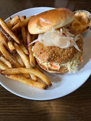 Fried Chicken Sandwich at Dreamstate Cafe in Minneapolis