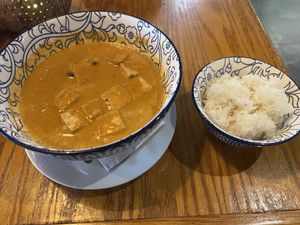Kang Massaman Curry- sweet and savory coconut curry with tofu, crushed peanuts, onion, potatoes, and a hint of cinnamon   at SENYAI Thai Street Food & Noodle Bar in Jacksonville