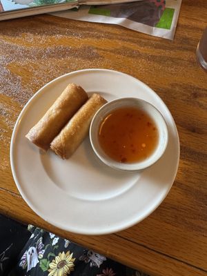 Spring rolls (they’re wonderfully  crispy!)  at SENYAI Thai Street Food & Noodle Bar in Jacksonville