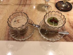 Desserts 'Kheer' (not vegan) and Tapioca Kheer (vegan) at Nataraj - Ginza in Tokyo
