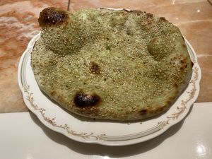 Vegan sesame naan at Nataraj - Ginza in Tokyo