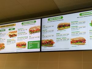Menu  at Subway in Baden-württemberg