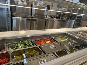 Salad counter  at Subway in Baden-württemberg
