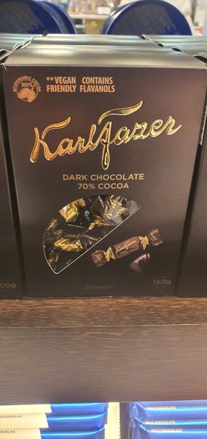 Vegan chocolate at Fazer Café Kluuvikatu in Uusimaa