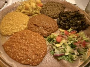 Veg combo   at Abyssinia Restaurant in Santa Rosa