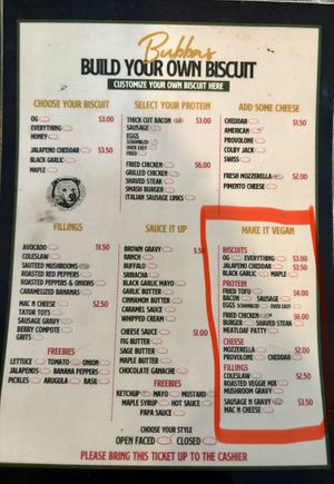   at Bubba's Biscuit Bar in Hudson