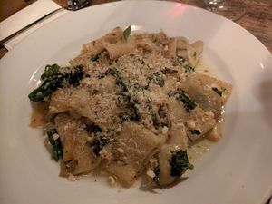 Paccheri alla broccolini at Pranzo Italian Harrogate in Harrogate