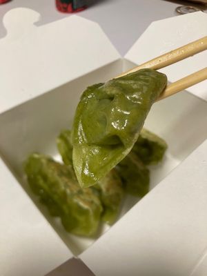 Grilled Vegan gyoza at Top Ramen in Lombardia