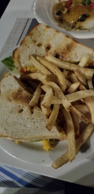 Chickpea egg salad sandwich  at The Steer in Buffalo