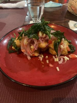 Appetizer ❤️ at Chifa La Familia Feliz in La Fortuna