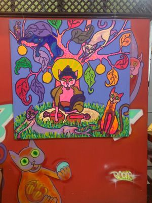 Cats !  at Chifa La Familia Feliz in La Fortuna