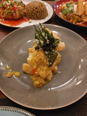 Yuquitas con quinoa at Chifa La Familia Feliz in La Fortuna