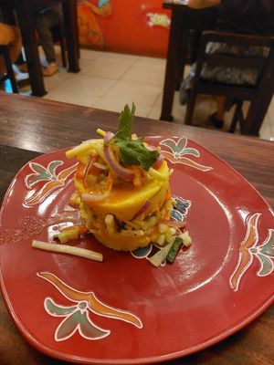 Causa at Chifa La Familia Feliz in La Fortuna