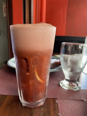 Chicha morada  at Chifa La Familia Feliz in La Fortuna
