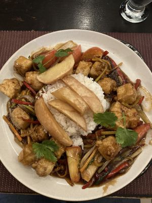   at Chifa La Familia Feliz in La Fortuna