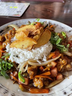   at Chifa La Familia Feliz in La Fortuna