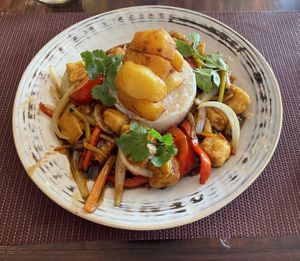 Tofu Saltado  at Chifa La Familia Feliz in La Fortuna