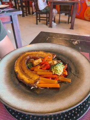 Taco taco at Chifa La Familia Feliz in La Fortuna