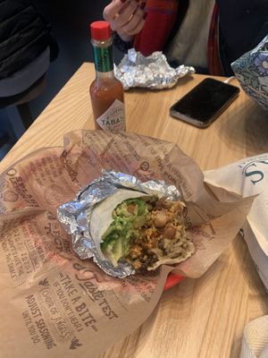 softitas burrito   at Chipotle in London