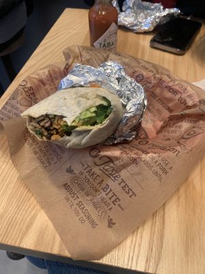 softitas burrito   at Chipotle in London