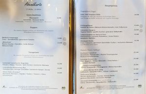 Menu at Strandgut at Strandgut in Bad Schandau