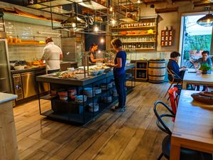 Salad bar and Dessert bar and Bread bar at Strandgut at Strandgut in Bad Schandau