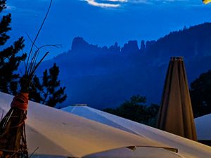 View from the outdoor seating at Strandgut at Strandgut in Bad Schandau