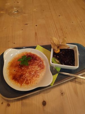 Creme brule  at Strandgut in Bad Schandau