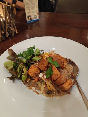 Noodles with tofu at Strandgut in Bad Schandau