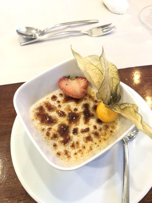 Creme brulé at Strandgut in Bad Schandau