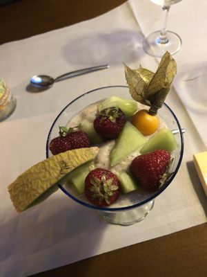 improvisiertes Dessert at Strandgut in Bad Schandau