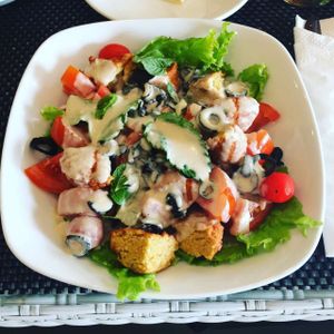 Falafel House Salad, Fresh & Authentic, you'll love it! at Falafel House in Kuta