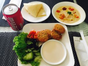 set lunch  at Falafel House in Kuta