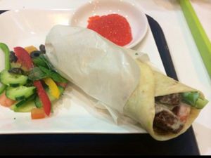 Falafel Mexican Sandwich at Falafel House in Kuta